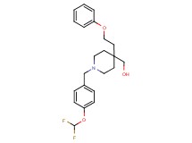 [1-[4-(difluoromethoxy)benzyl]-4-(2-phenoxyethyl)-4-piperidinyl]methanol