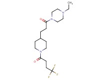 1-ethyl-4-{3-[1-(4,4,4-trifluorobutanoyl)-4-piperidinyl]propanoyl}piperazine
