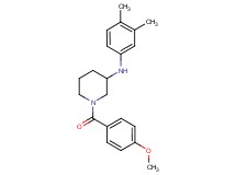 N-(3,4-dimethylphenyl)-1-(4-methoxybenzoyl)-3-piperidinamine