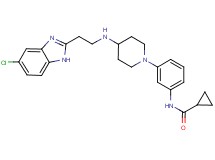 N-[3-(4-{[2-(5-chloro-1H-benzimidazol-2-yl)ethyl]amino}-1-piperidinyl)phenyl]cyclopropanecarboxamide