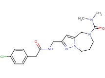 2-({[(4-chlorophenyl)acetyl]amino}methyl)-N,N-dimethyl-7,8-dihydro-4H-pyrazolo[1,5-a][1,4]diazepine-5(6H)-carboxamide