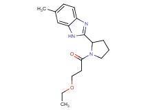 2-[1-(3-ethoxypropanoyl)-2-pyrrolidinyl]-6-methyl-1H-benzimidazole