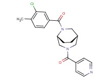 (1S*,5R*)-6-(3-chloro-4-methylbenzoyl)-3-isonicotinoyl-3,6-diazabicyclo[3.2.2]nonane