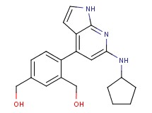 {4-[6-(cyclopentylamino)-1H-pyrrolo[2,3-b]pyridin-4-yl]-1,3-phenylene}dimethanol