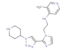 3-methyl-N-(2-{2-[1-(4-piperidinyl)-1H-1,2,3-triazol-4-yl]-1H-imidazol-1-yl}ethyl)-4-pyridinamine dihydrochloride