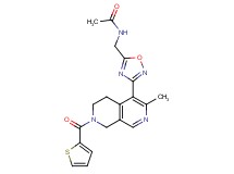 N-({3-[3-methyl-7-(2-thienylcarbonyl)-5,6,7,8-tetrahydro-2,7-naphthyridin-4-yl]-1,2,4-oxadiazol-5-yl}methyl)acetamide