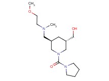 [(3S*,5R*)-5-{[(2-methoxyethyl)(methyl)amino]methyl}-1-(1-pyrrolidinylcarbonyl)-3-piperidinyl]methanol