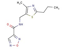 N-[(4-methyl-2-propyl-1,3-thiazol-5-yl)methyl]-1,2,5-oxadiazole-3-carboxamide
