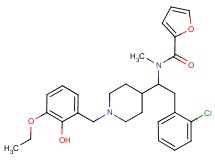 N-{2-(2-chlorophenyl)-1-[1-(3-ethoxy-2-hydroxybenzyl)-4-piperidinyl]ethyl}-N-methyl-2-furamide