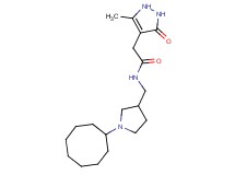 N-[(1-cyclooctylpyrrolidin-3-yl)methyl]-2-(5-methyl-3-oxo-2,3-dihydro-1H-pyrazol-4-yl)acetamide
