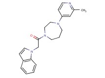 1-{2-[4-(2-methyl-4-pyridinyl)-1,4-diazepan-1-yl]-2-oxoethyl}-1H-indole
