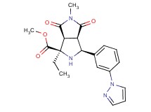 methyl (1R*,3S*,3aR*,6aS*)-1-ethyl-5-methyl-4,6-dioxo-3-[3-(1H-pyrazol-1-yl)phenyl]octahydropyrrolo[3,4-c]pyrrole-1-carboxylate