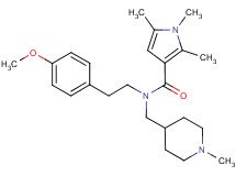 N-[2-(4-methoxyphenyl)ethyl]-1,2,5-trimethyl-N-[(1-methylpiperidin-4-yl)methyl]-1H-pyrrole-3-carboxamide