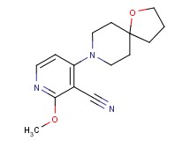 2-methoxy-4-(1-oxa-8-azaspiro[4.5]dec-8-yl)nicotinonitrile