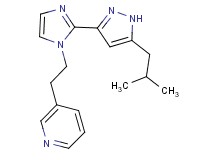 3-{2-[2-(5-isobutyl-1H-pyrazol-3-yl)-1H-imidazol-1-yl]ethyl}pyridine