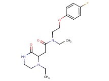 N-ethyl-2-(1-ethyl-3-oxopiperazin-2-yl)-N-[2-(4-fluorophenoxy)ethyl]acetamide