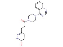6-{3-oxo-3-[4-(4-quinazolinyl)-1-piperazinyl]propyl}-3(2H)-pyridazinone