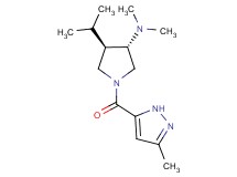 (3S*,4R*)-4-isopropyl-N,N-dimethyl-1-[(3-methyl-1H-pyrazol-5-yl)carbonyl]-3-pyrrolidinamine