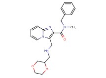 N-benzyl-3-{[(1,4-dioxan-2-ylmethyl)amino]methyl}-N-methylimidazo[1,2-a]pyridine-2-carboxamide