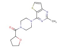 2-methyl-4-[4-(tetrahydrofuran-2-ylcarbonyl)piperazin-1-yl]thieno[3,2-d]pyrimidine