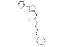N-methyl-4-(4-morpholinyl)-N-{[3-(2-thienyl)-1,2,4-oxadiazol-5-yl]methyl}-1-butanamine
