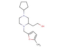 2-{4-cyclopentyl-1-[(5-methyl-2-furyl)methyl]-2-piperazinyl}ethanol