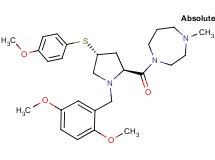 1-{(4R)-1-(2,5-dimethoxybenzyl)-4-[(4-methoxyphenyl)thio]-L-prolyl}-4-methyl-1,4-diazepane