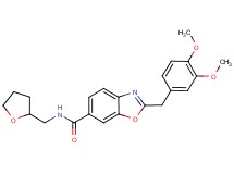 2-(3,4-dimethoxybenzyl)-N-(tetrahydro-2-furanylmethyl)-1,3-benzoxazole-6-carboxamide