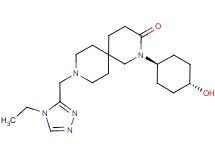 9-[(4-ethyl-4H-1,2,4-triazol-3-yl)methyl]-2-(trans-4-hydroxycyclohexyl)-2,9-diazaspiro[5.5]undecan-3-one