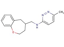 6-methyl-N-(2,3,4,5-tetrahydro-1-benzoxepin-4-ylmethyl)pyridazin-3-amine