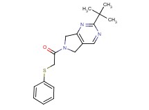 2-tert-butyl-6-[(phenylthio)acetyl]-6,7-dihydro-5H-pyrrolo[3,4-d]pyrimidine