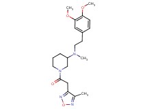 N-[2-(3,4-dimethoxyphenyl)ethyl]-N-methyl-1-[(4-methyl-1,2,5-oxadiazol-3-yl)acetyl]-3-piperidinamine