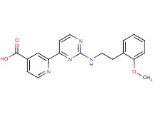 2-(2-{[2-(2-methoxyphenyl)ethyl]amino}pyrimidin-4-yl)isonicotinic acid