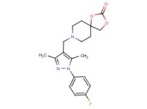 8-{[1-(4-fluorophenyl)-3,5-dimethyl-1H-pyrazol-4-yl]methyl}-1,3-dioxa-8-azaspiro[4.5]decan-2-one formate
