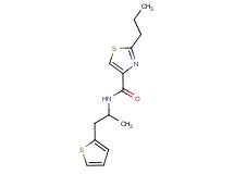 N-[1-methyl-2-(2-thienyl)ethyl]-2-propyl-1,3-thiazole-4-carboxamide