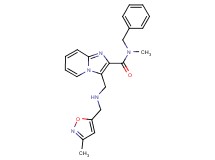 N-benzyl-N-methyl-3-({[(3-methyl-5-isoxazolyl)methyl]amino}methyl)imidazo[1,2-a]pyridine-2-carboxamide