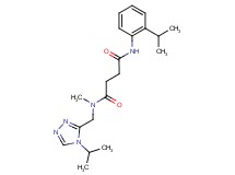 N'-(2-isopropylphenyl)-N-[(4-isopropyl-4H-1,2,4-triazol-3-yl)methyl]-N-methylsuccinamide