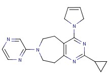 2-cyclopropyl-4-(2,5-dihydro-1H-pyrrol-1-yl)-7-pyrazin-2-yl-6,7,8,9-tetrahydro-5H-pyrimido[4,5-d]azepine