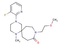 4-(3-fluoro-2-pyridinyl)-9-(2-methoxyethyl)-1-methyl-1,4,9-triazaspiro[5.6]dodecan-10-one