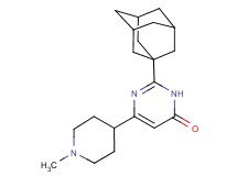 2-(1-adamantyl)-6-(1-methylpiperidin-4-yl)pyrimidin-4(3H)-one