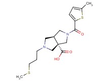 (3aS*,6aS*)-2-[(5-methyl-2-thienyl)carbonyl]-5-[3-(methylthio)propyl]hexahydropyrrolo[3,4-c]pyrrole-3a(1H)-carboxylic acid