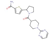 5-(1-{[1-(2-pyrimidinyl)-4-piperidinyl]carbonyl}-2-pyrrolidinyl)-2-thiophenecarboxamide