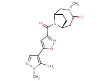 (1S*,6R*)-9-{[5-(1,5-dimethyl-1H-pyrazol-4-yl)isoxazol-3-yl]carbonyl}-3-methyl-3,9-diazabicyclo[4.2.1]nonan-4-one