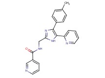 N-{[4-(4-methylphenyl)-5-pyridin-2-yl-1H-imidazol-2-yl]methyl}nicotinamide