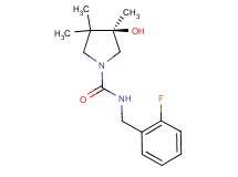 (3R)-N-(2-fluorobenzyl)-3-hydroxy-3,4,4-trimethyl-1-pyrrolidinecarboxamide