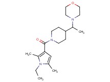 4-(1-{1-[(1-ethyl-2,5-dimethyl-1H-pyrrol-3-yl)carbonyl]-4-piperidinyl}ethyl)morpholine