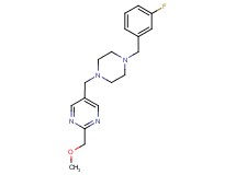 5-{[4-(3-fluorobenzyl)piperazin-1-yl]methyl}-2-(methoxymethyl)pyrimidine