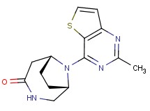 (1S*,6R*)-9-(2-methylthieno[3,2-d]pyrimidin-4-yl)-3,9-diazabicyclo[4.2.1]nonan-4-one