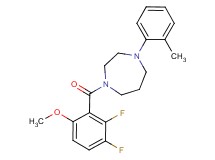 1-(2,3-difluoro-6-methoxybenzoyl)-4-(2-methylphenyl)-1,4-diazepane