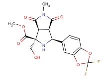 methyl (1S*,3S*,3aR*,6aS*)-3-(2,2-difluoro-1,3-benzodioxol-5-yl)-1-(hydroxymethyl)-5-methyl-4,6-dioxooctahydropyrrolo[3,4-c]pyrrole-1-carboxylate